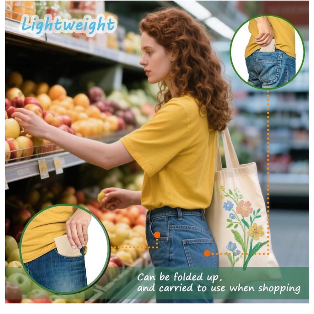 Funny Canvas Tote Bag Pick Your Design Retro Western Farm Sassy Gift Bag - Picture 4 of 14